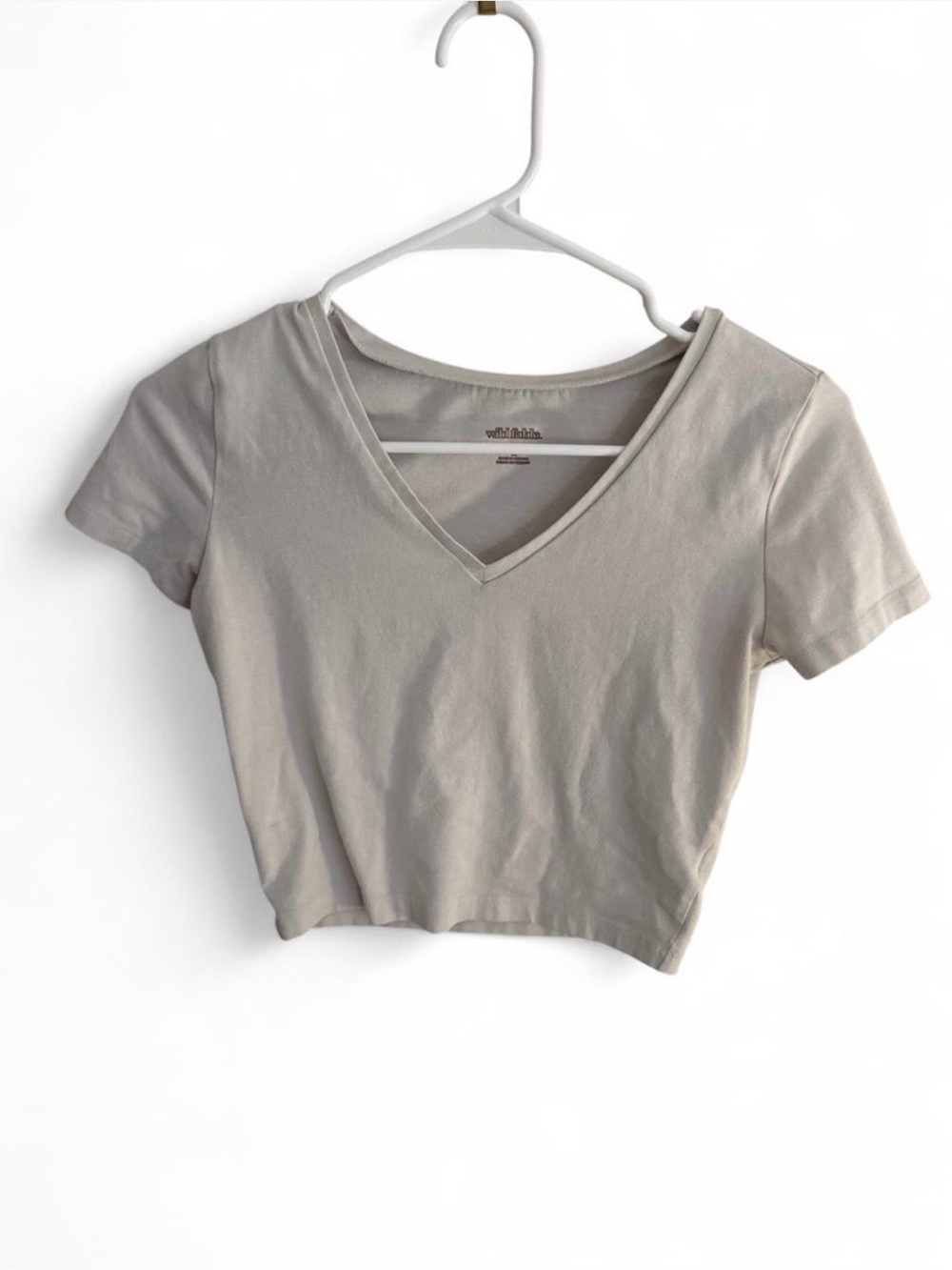 Wild Fable Cream V-Neck Tee